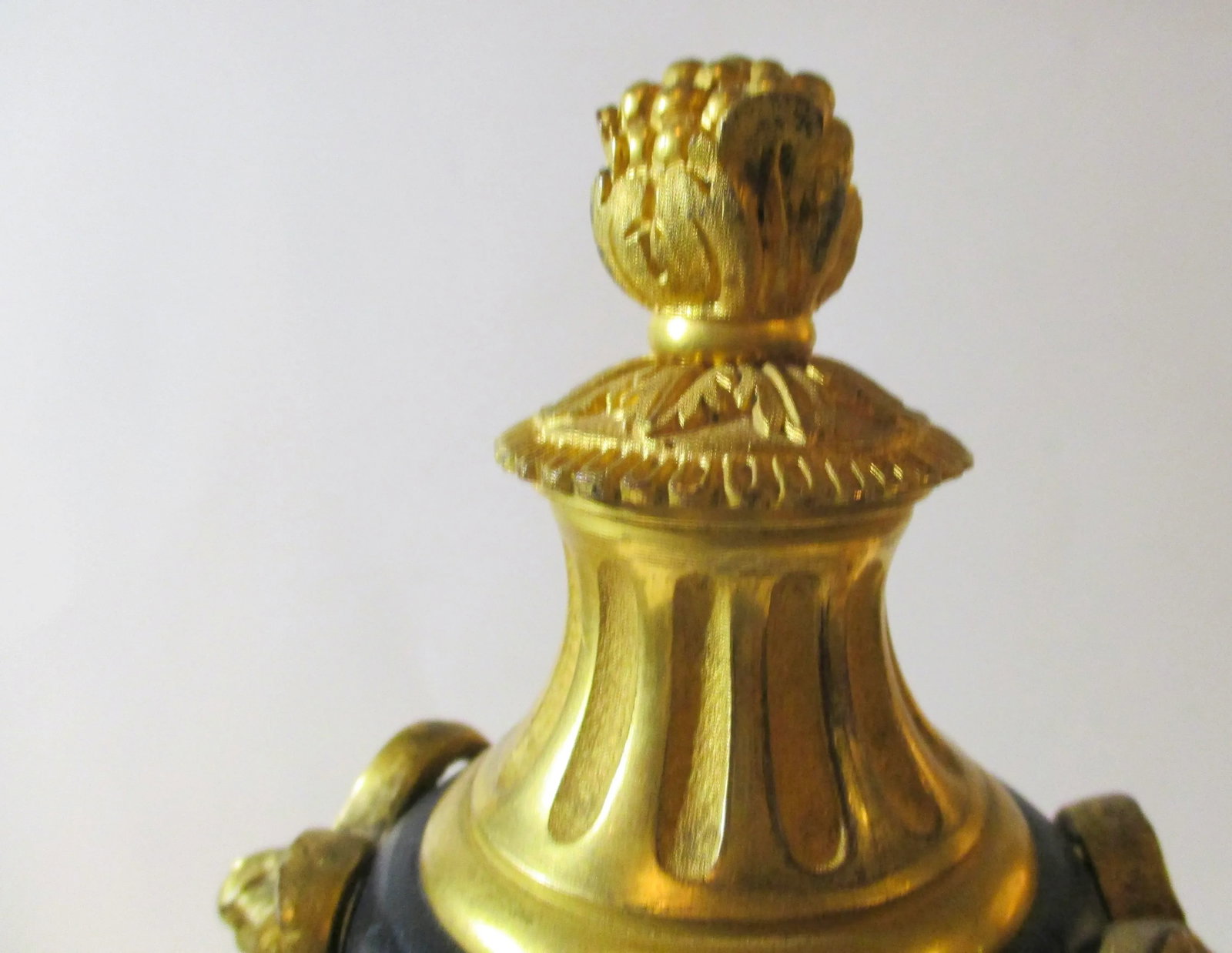 French Gilt Bronze Chenet 19th Century - a Pair of 2 - 8