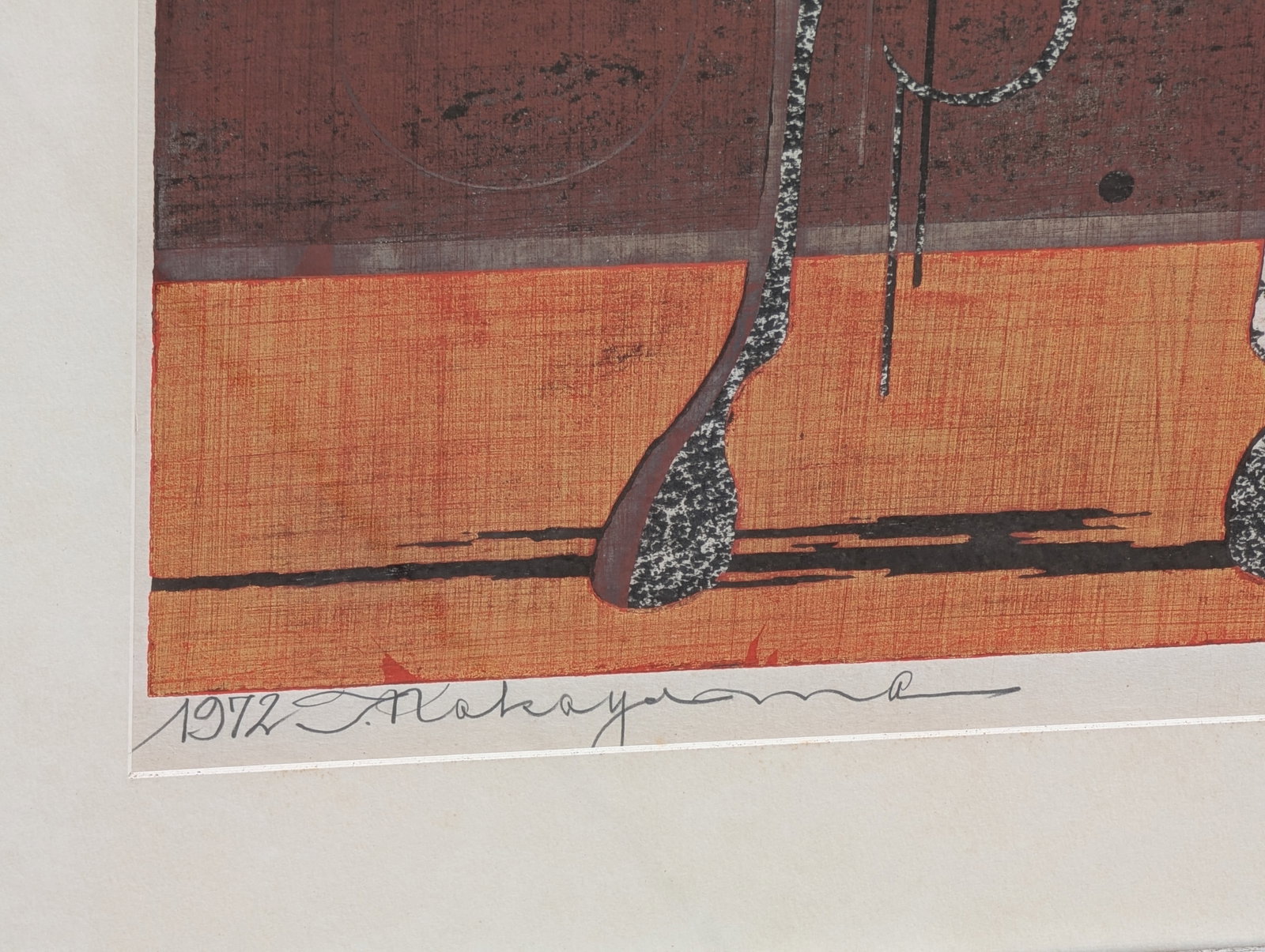 1970s "The Armored Horse and the Butterfly" Woodblock Print by Tadashi Nakayama #21/75 - 4