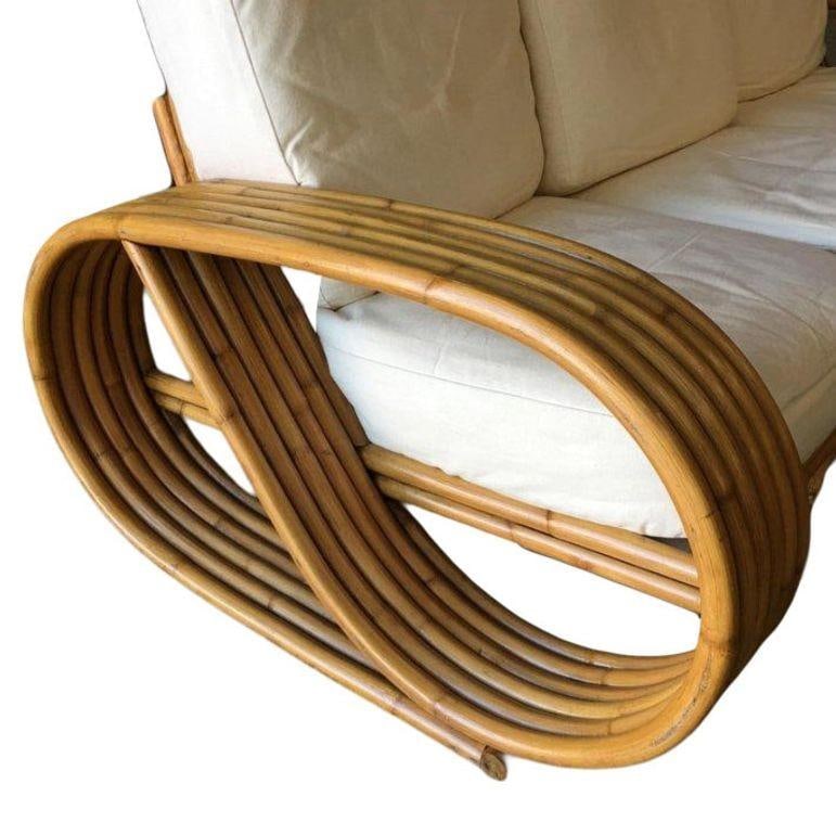 Restored 6-Strand "Speed" 3-Seat Sofa With Arched Base - 5
