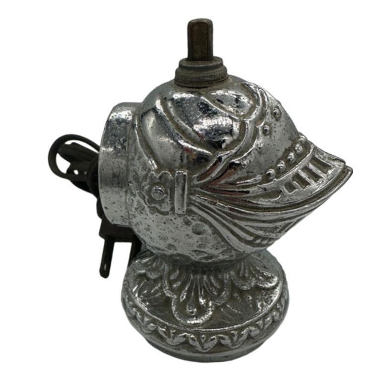 Medieval Knight Helmet Chrome Eletric Lighter by Omsco - 2