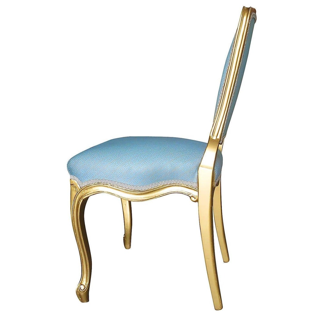 1950 Louis XVI-Style Hollywood Regency Gold Giltwood Dining Chairs, Set of 24 - 2