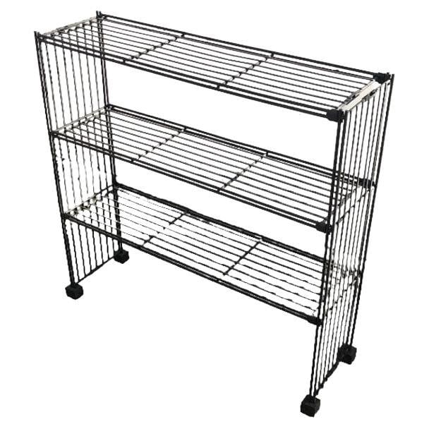 Mid-Century 3-Tier Iron Wire Art Display Shelf Bookshelf (1 of 5)