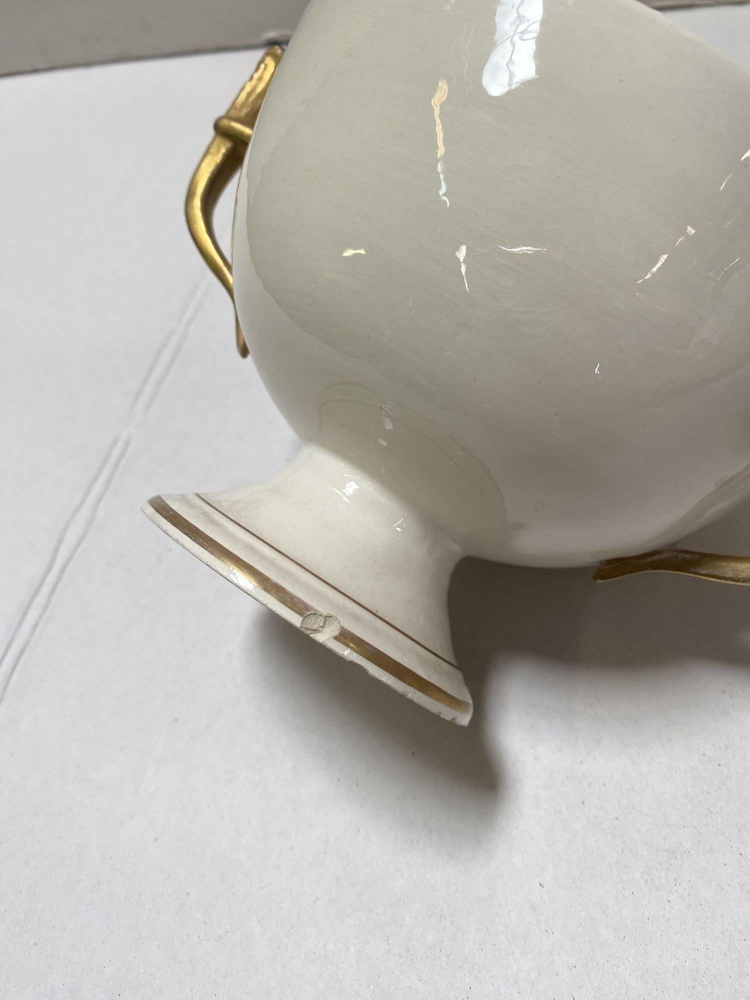 1910's Italian Ivory and Gold Sugar Holders/ Bowls with Lid - 4
