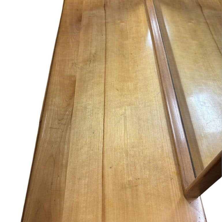 MCM Blond Maple Vanity/ Dressing Table w/ Bench by Russel Wright for Con - 2