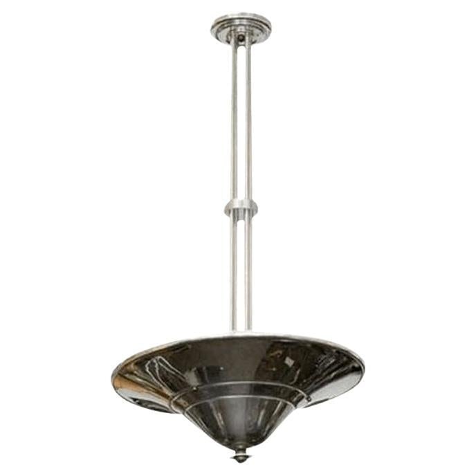 1930s Art Deco Saucer Ceiling Pendant Lamp Multiples, 5 Available (1 of 5)