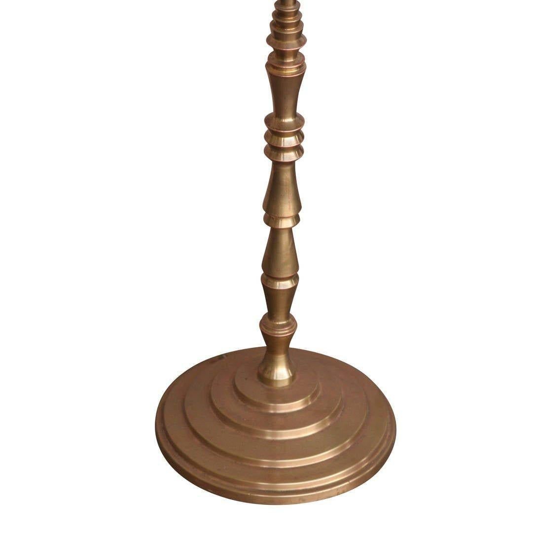 Hollywood Regency Gold-Plated Bronze Floor Lamp - 3