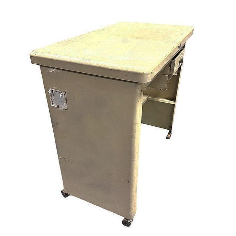 Mid-Century Rolling Tanker Work Task Desk by Cole Steel - 2