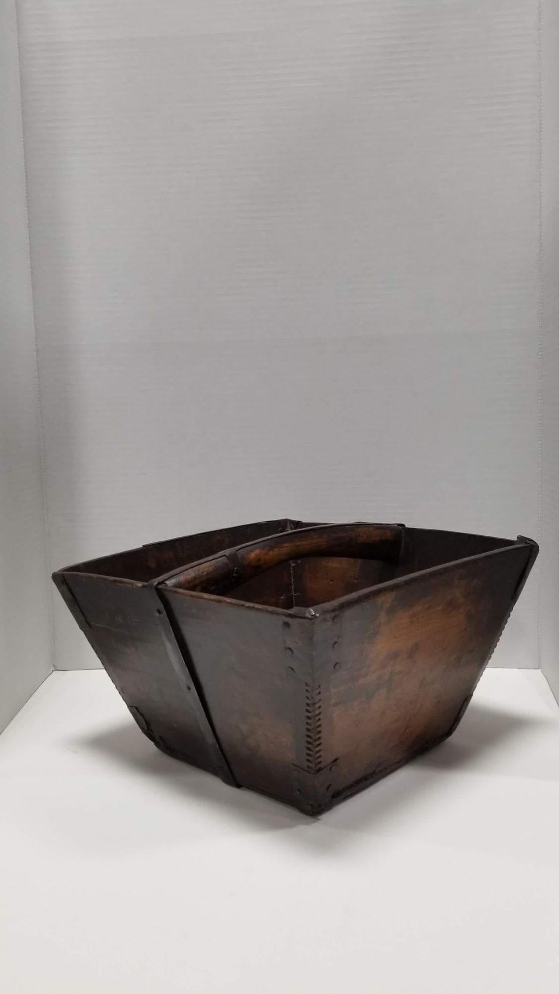 19th Century Wood Rice Container - 2
