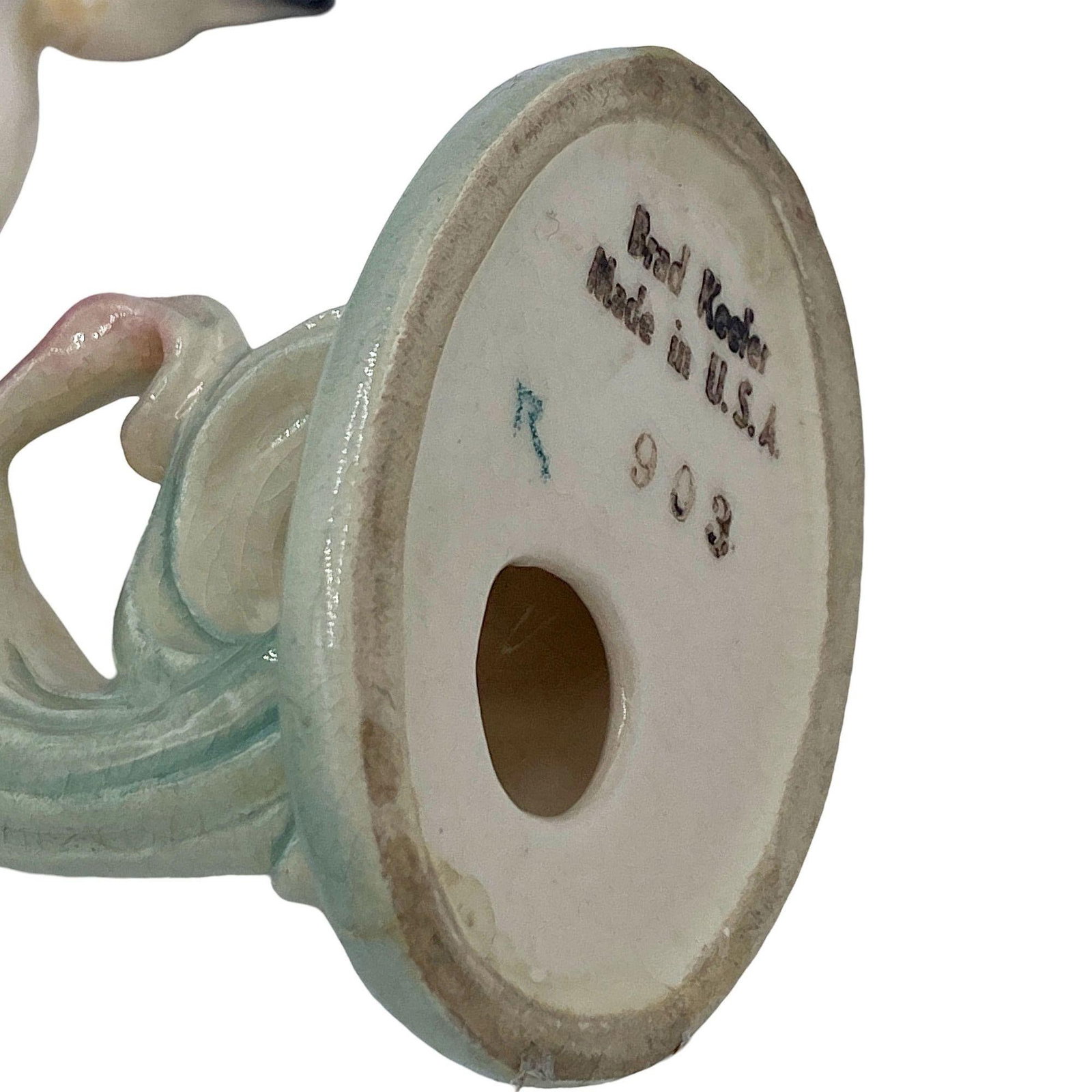 Mid-century Pink & Green Flamingo Ceramic Tabletop Sculpture Pair By Brad Keeler - 3
