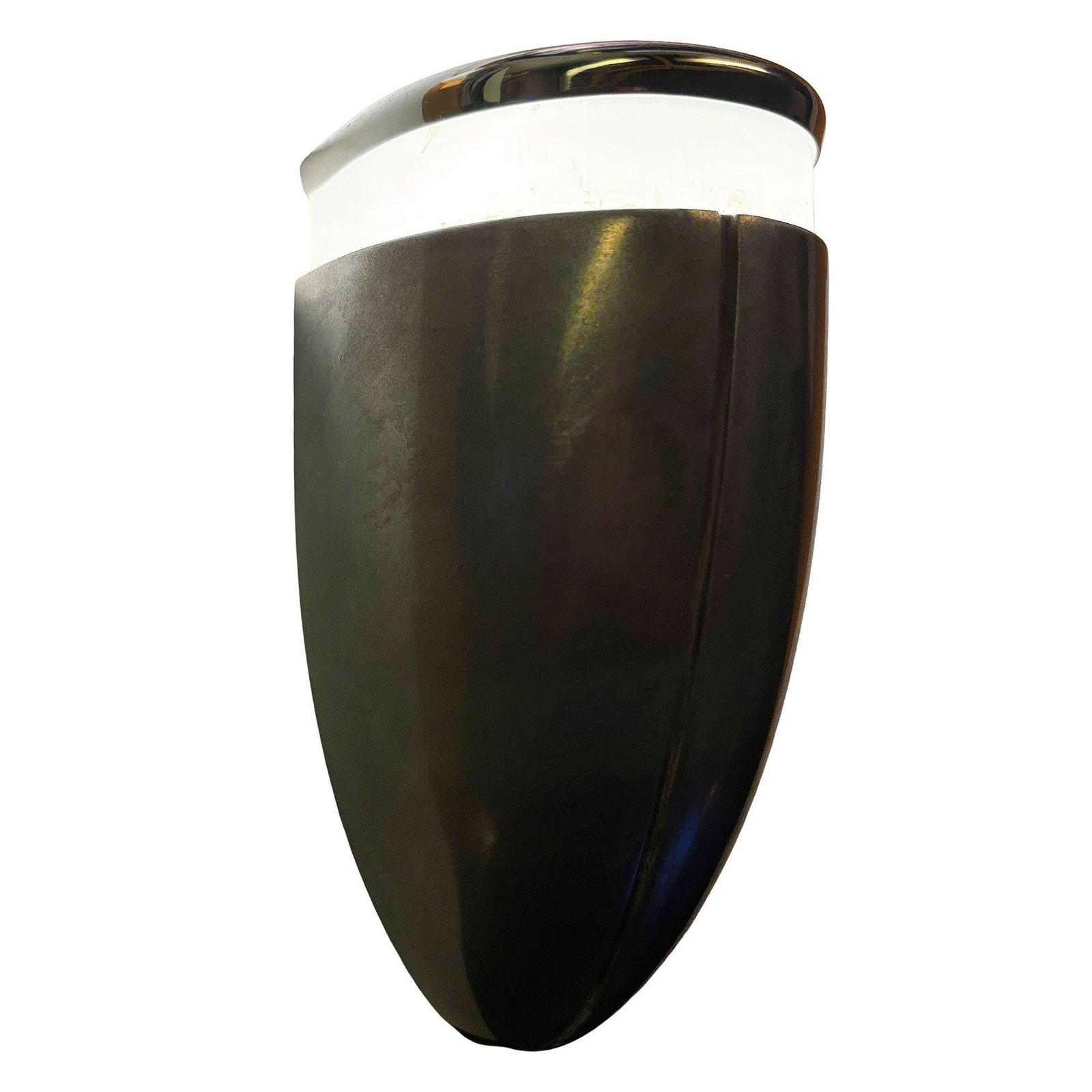 A Machine Age Streamline Brushed Aluminum Wall Sconce, 13 Available - 2