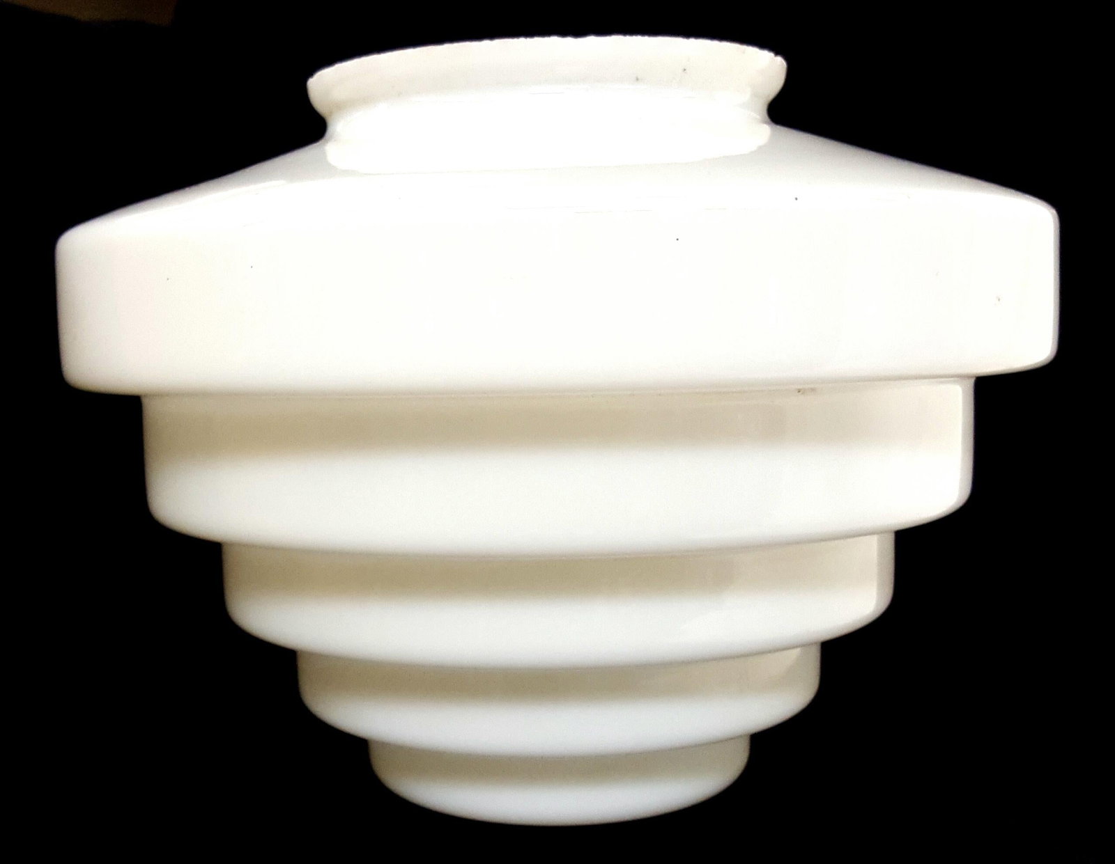 Stepped Art Deco Skyscraper Ceiling Mounted Globe with Fixture - 4