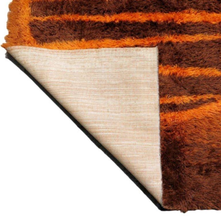 Supernova Shag Rug with Abstract Design, circa 1970 - 4