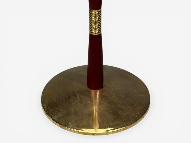 Laoni Belysning, Swedish Modern, Floor Lamp, Stained Wood, Brass, Sweden, 1960s - 13