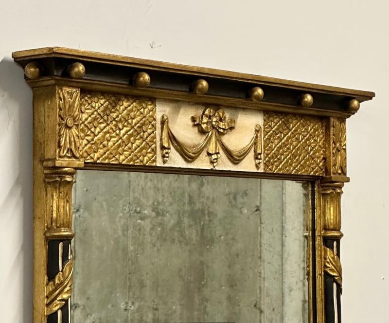 Hollywood Regency Giltwood Mirror, Wall / Console Mirror, Made in Italy - 5
