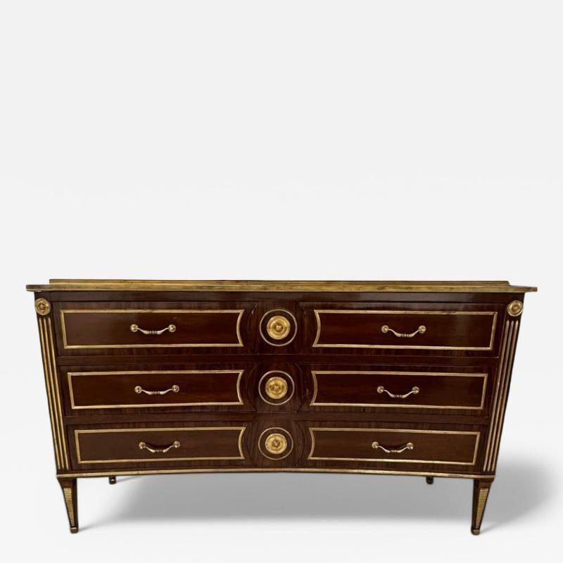 Maison Jansen Style, Russian Neoclassical, Large Commode, Mahogany, Bronze: Title: Maison Jansen Style, Russian Neoclassical, Large Commode, Mahogany, Bronze Description: Description 1: Maison Jansen Style, Russian Neoclassical, Large Commodes, Mahogany, Bronze Large Russian 