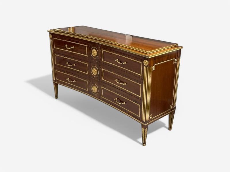 Maison Jansen Style, Russian Neoclassical, Large Commode, Mahogany, Bronze - 4