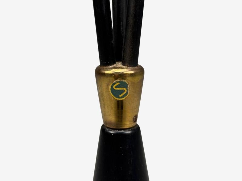 AJH, Swedish Modern, Adjustable Floor Lamp, Metal, Brass, Sweden, 1950s - 11
