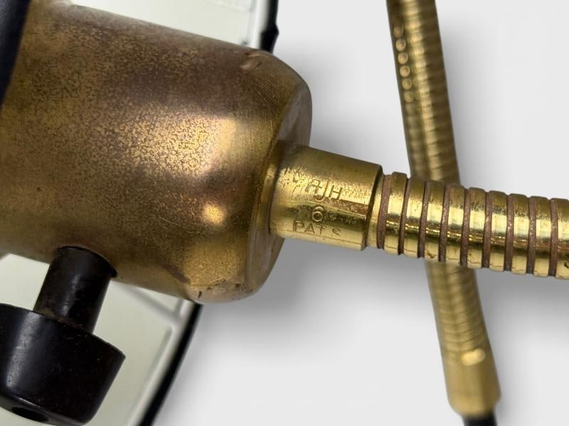 AJH, Swedish Modern, Adjustable Floor Lamp, Metal, Brass, Sweden, 1950s - 12