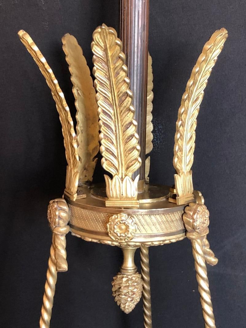 19th Century Empire Chandelier with Full Figure Swan Arms - 10
