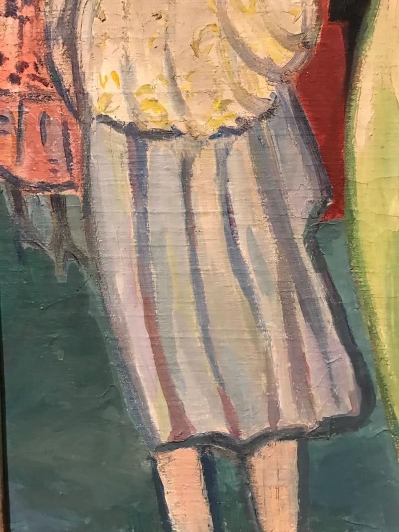 French Oil on Canvas by Rene Mendes of the Ballroom - 10