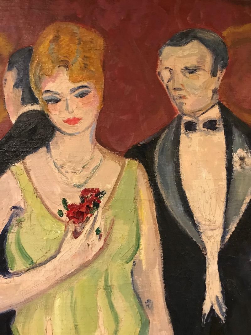 French Oil on Canvas by Rene Mendes of the Ballroom - 5