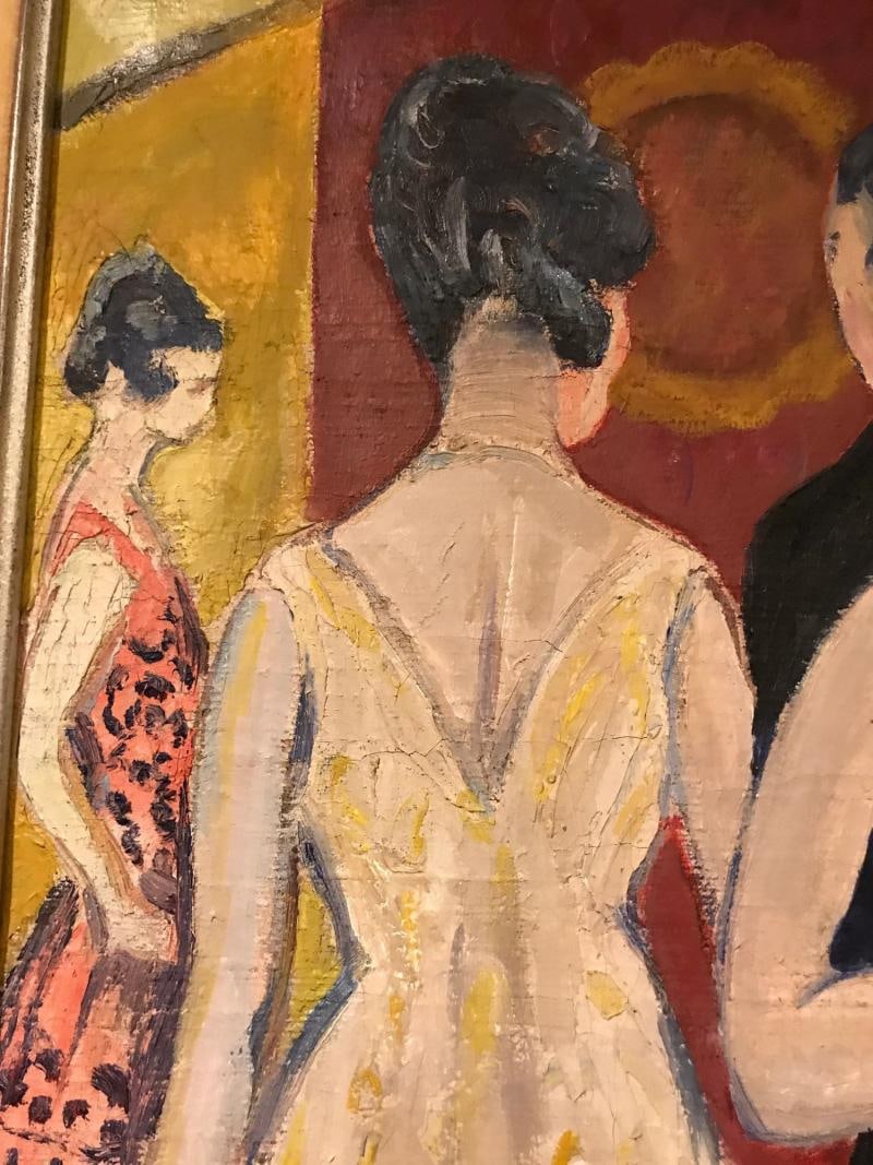 French Oil on Canvas by Rene Mendes of the Ballroom - 6