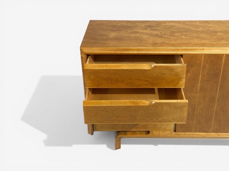Edmond J Spence, Dresser, Burled Maple, Bentwood, Sweden, 1960s - 6