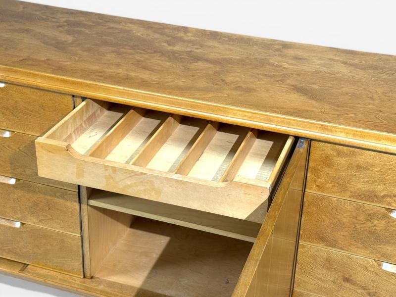 Edmond J Spence, Dresser, Burled Maple, Bentwood, Sweden, 1960s - 7