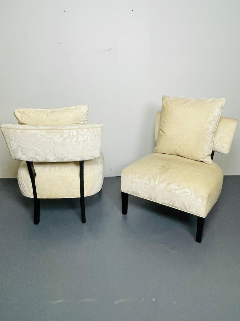 Pair Mid-Century Modern Organic Form Harvey Probber Style Lounge / Slipper Chair - 11