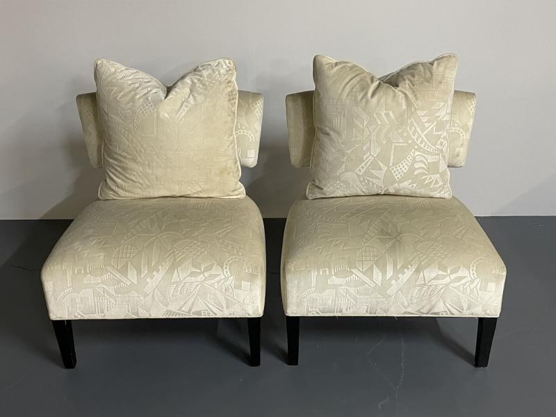Pair Mid-Century Modern Organic Form Harvey Probber Style Lounge / Slipper Chair - 2