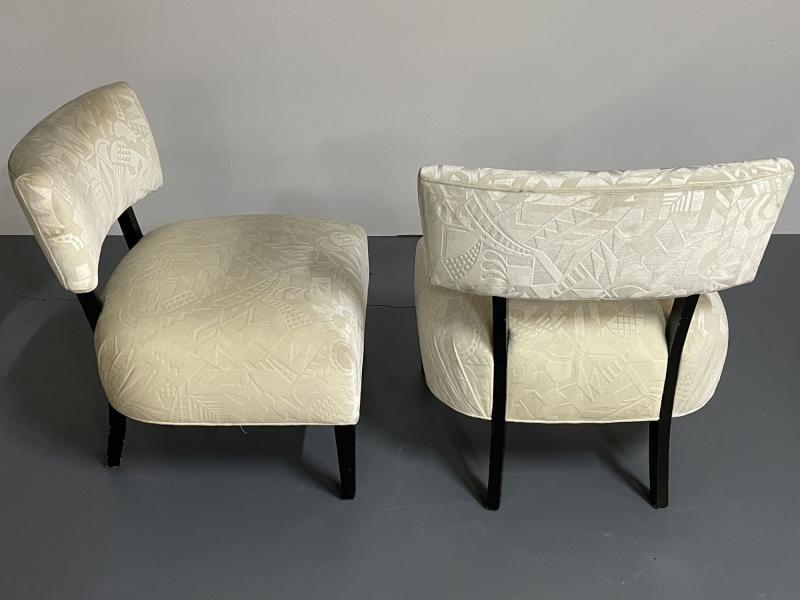 Pair Mid-Century Modern Organic Form Harvey Probber Style Lounge / Slipper Chair - 4