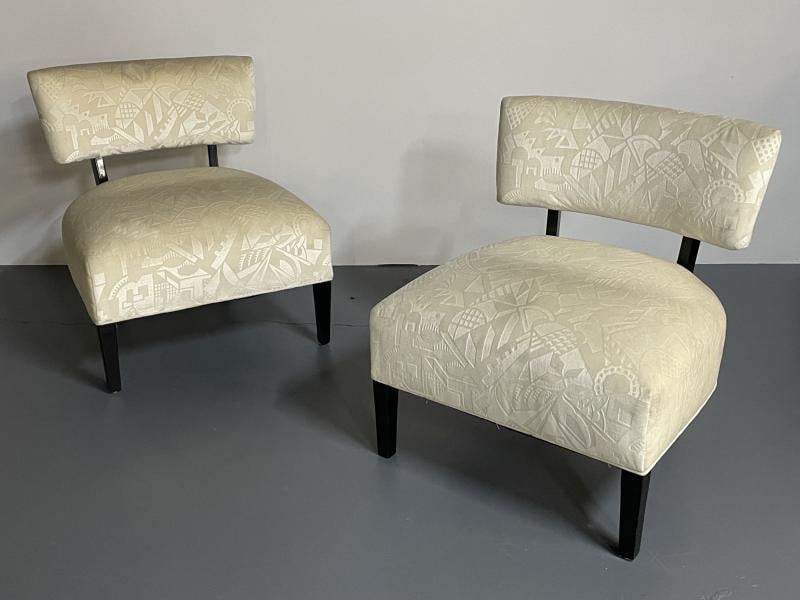 Pair Mid-Century Modern Organic Form Harvey Probber Style Lounge / Slipper Chair - 9