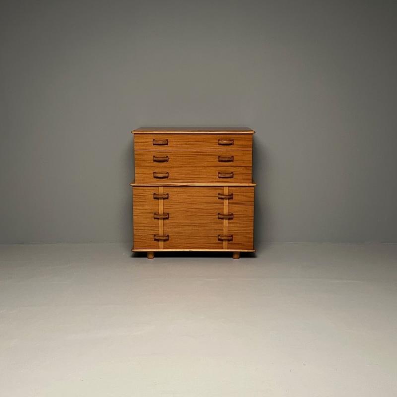 Paul Frankl, John Stuart, Station Wagon High Dresser, Rock Maple, Brass, Leather - 8