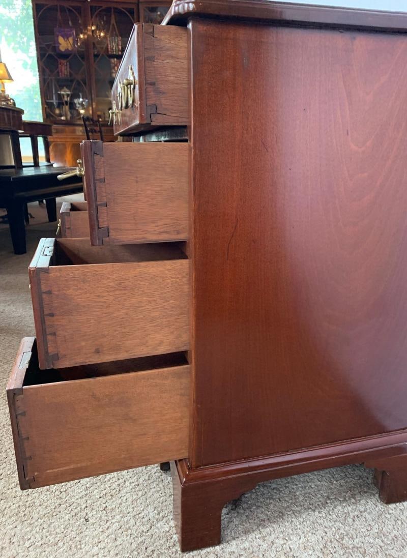 Mid-19th Century Georgian Style Mahogany Knee Hole Desk - 8