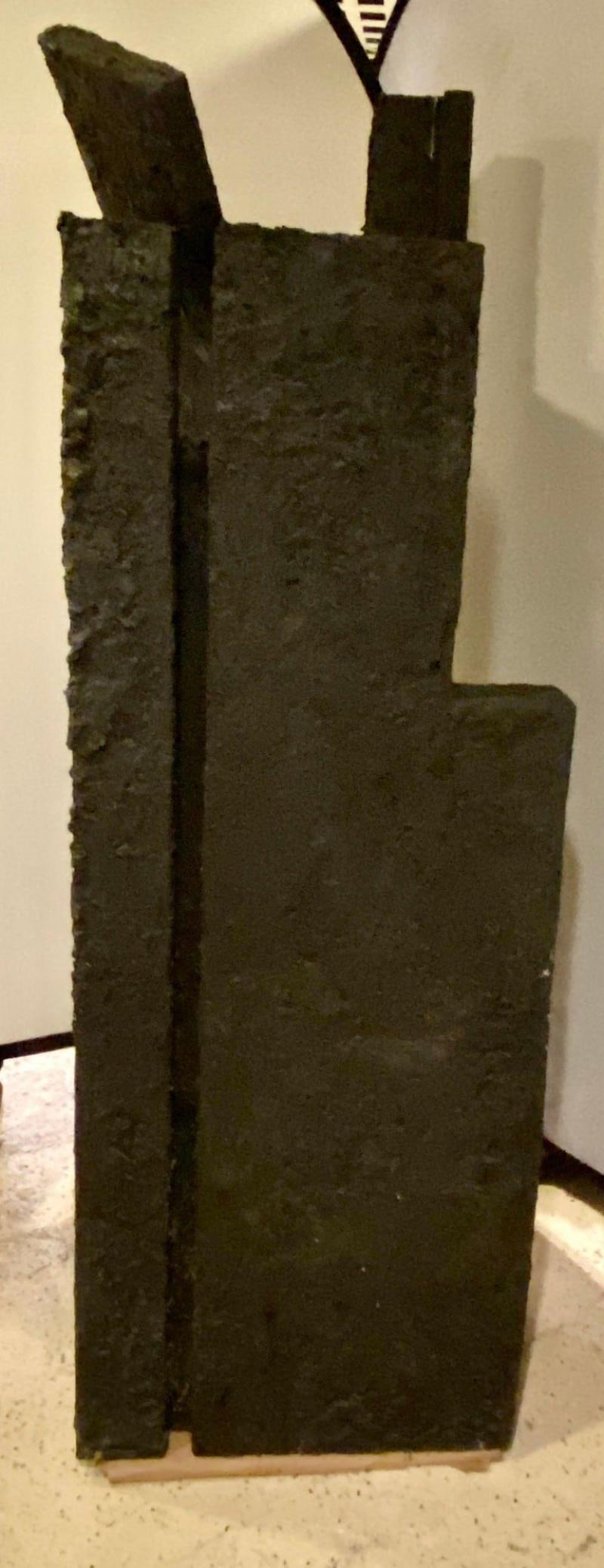Black Geometric Sculpture by Ursula Meyers Conceptual Artist - 6