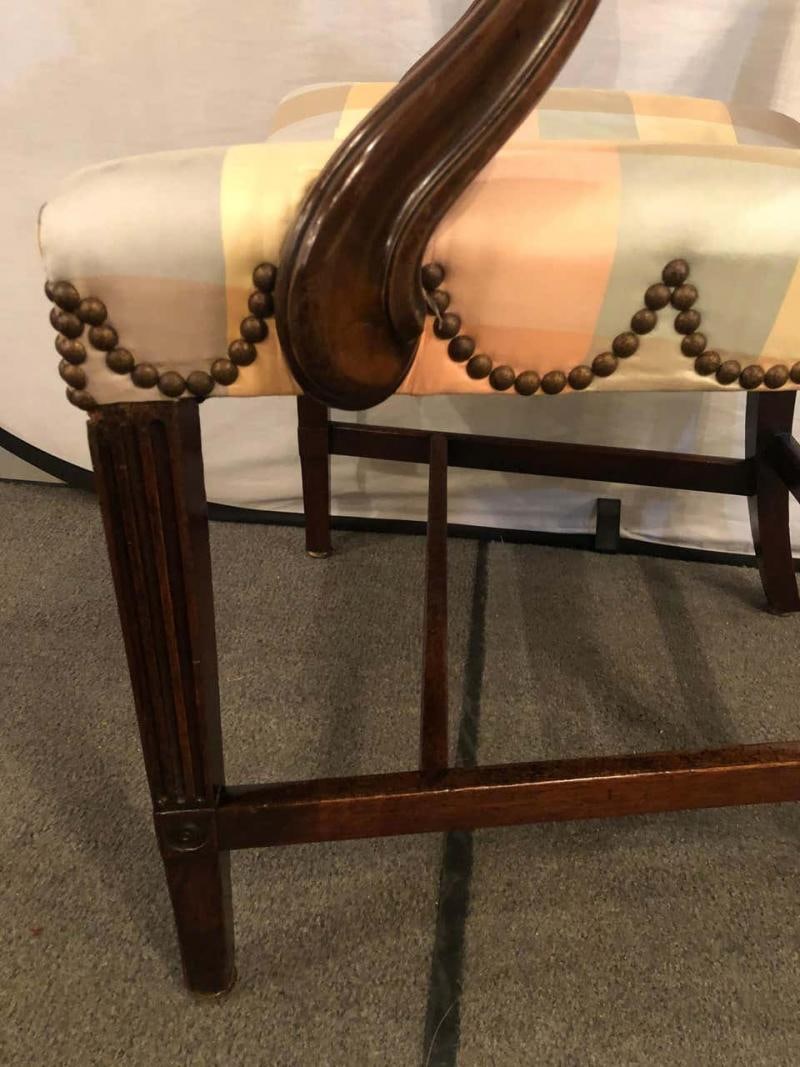 18th Century Sheridan Armchair with Slanted Seat - 10