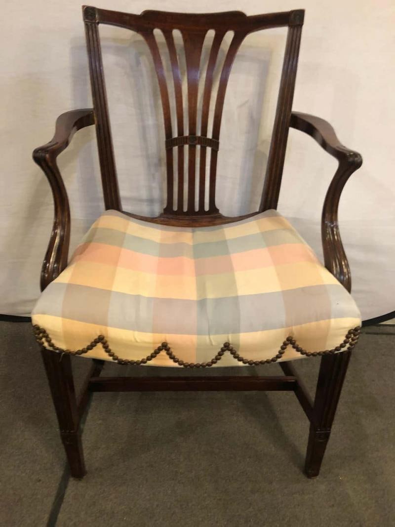 18th Century Sheridan Armchair with Slanted Seat - 13