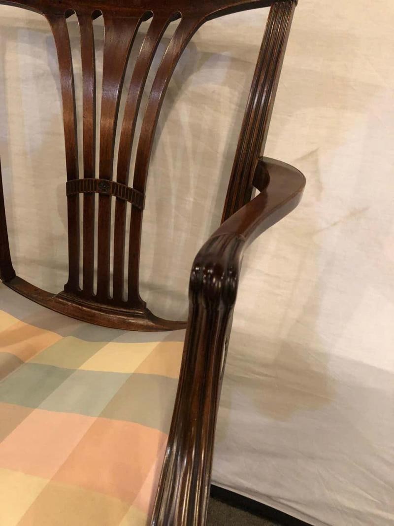 18th Century Sheridan Armchair with Slanted Seat - 4
