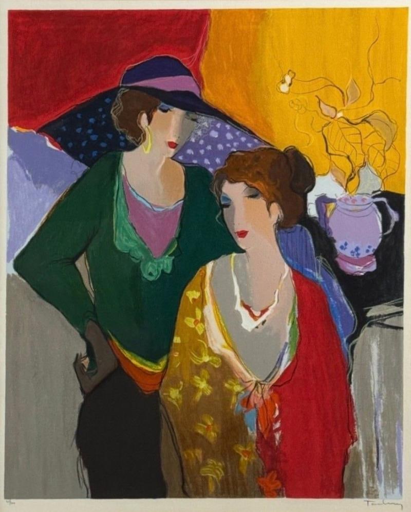 Itzchak Isaac Tarkay, Fauvism, Signed and Numbered Silkscreen, 20th c.: Title: Itzchak Isaac Tarkay, Fauvism, Signed and Numbered Silkscreen, 20th c. Description: Description 1: Itzchak Isaac Tarkay, Fauvism, "On the Stage" Signed and Numbered Silkscreen, 20th c. Itzchak 