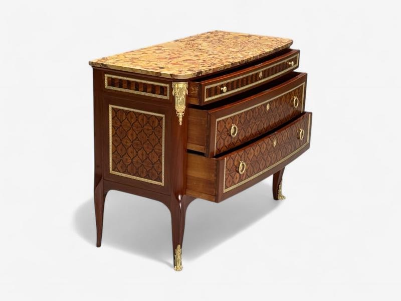 Louis XV Style, French Commode, Kingwood Inlay, Bronze, France, 19th C. - 8