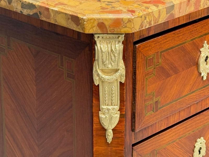 Louis XV Style, Tulipwood, Marquetry, Marble, Lingerie Chests, France, 1910s - 9