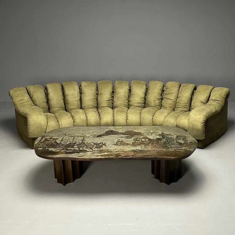 De Sede, Mid-Century Modern, DS-600 Non Stop Sectional Sofa, Green Fabric - 11