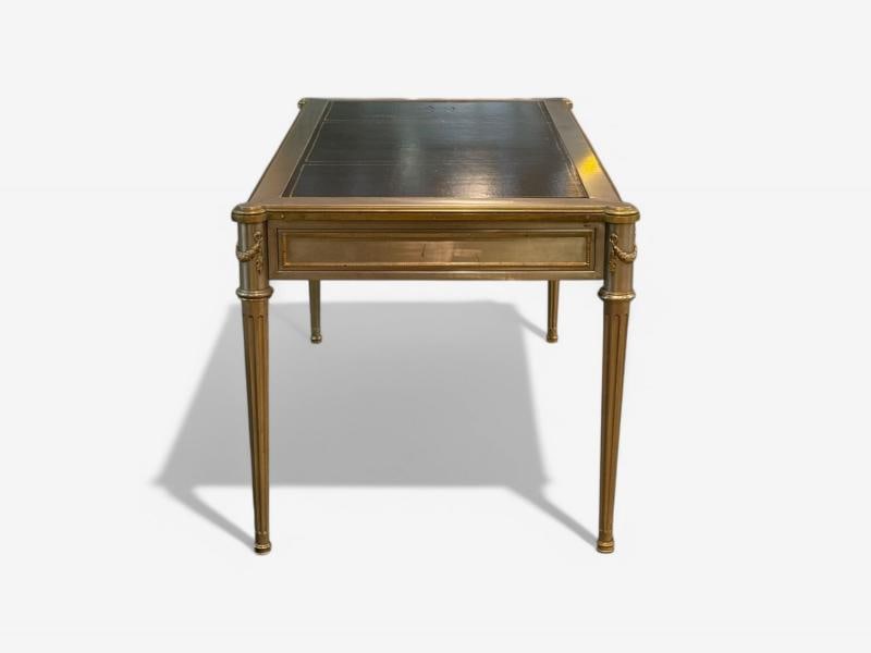 John Vesey, Louis XVI Style, Steel, Bronze, Rare Writing Desk, USA, 1960s - 6