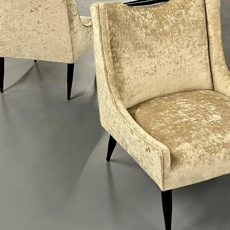 Pair of Mid-Century Modern Slipper/Lounge Chairs, Harvey Probber Style, American - 3
