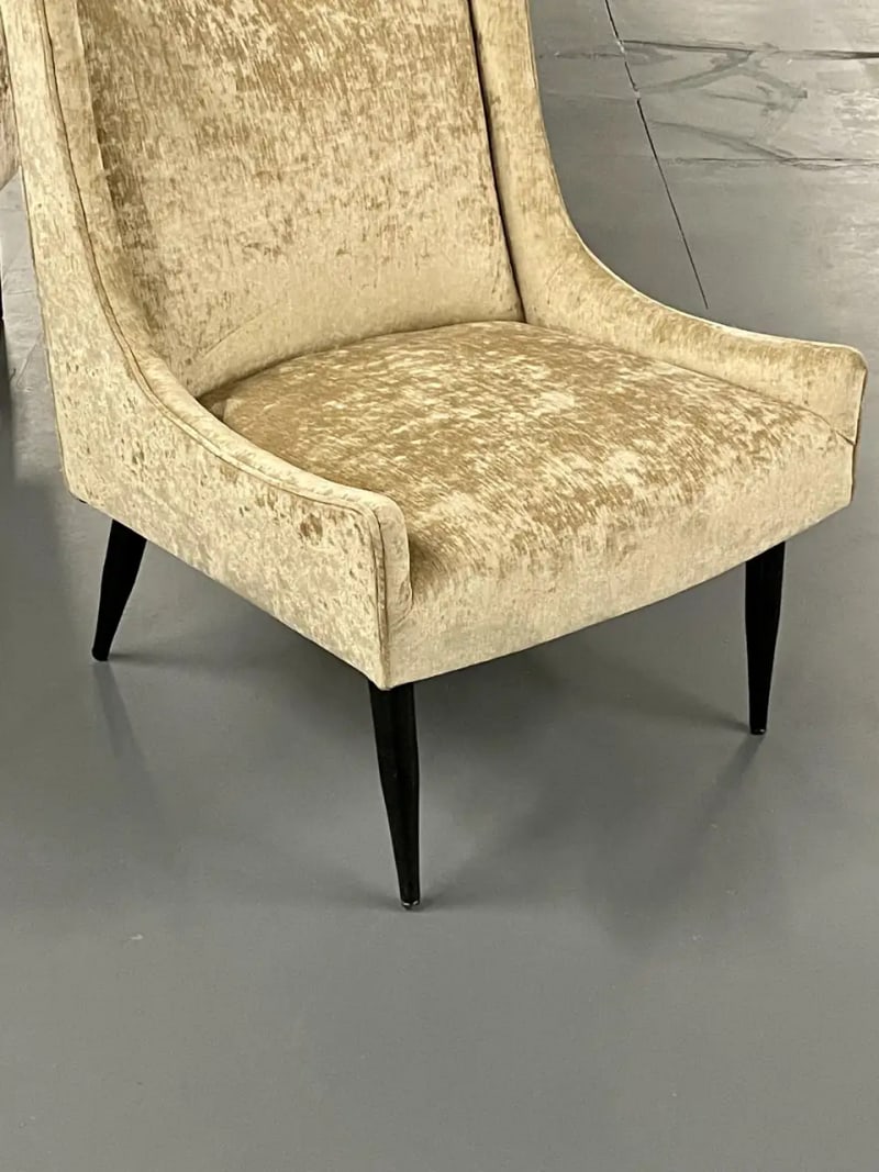 Pair of Mid-Century Modern Slipper/Lounge Chairs, Harvey Probber Style, American - 4