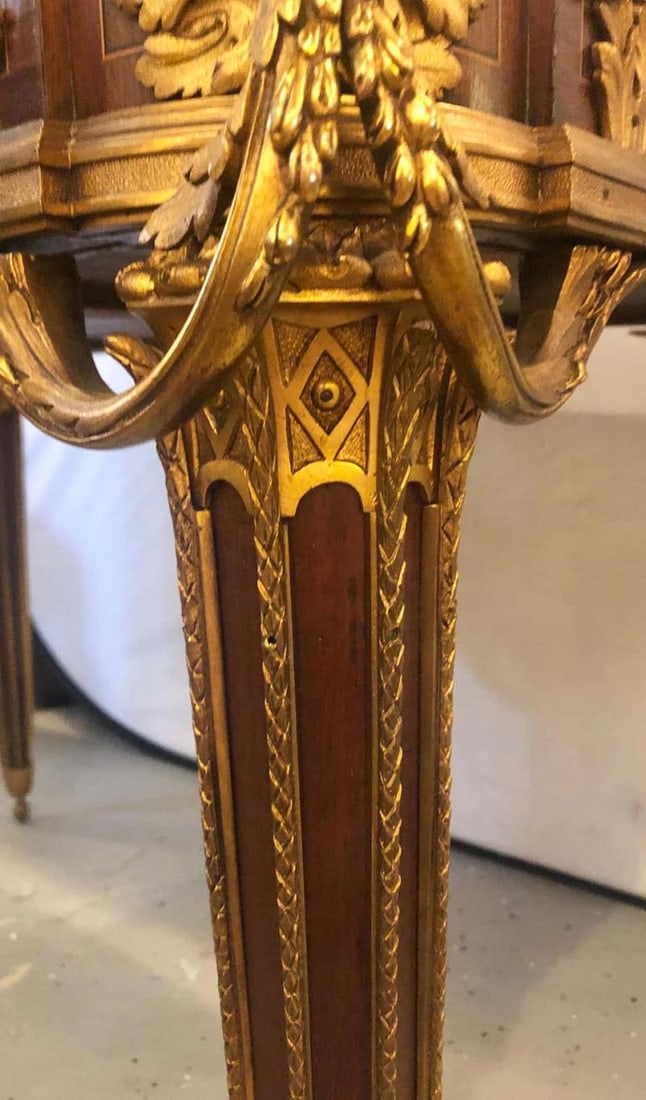 Table De Salon, Signed Francois Linke Centre Table Louis XV Style - 10
