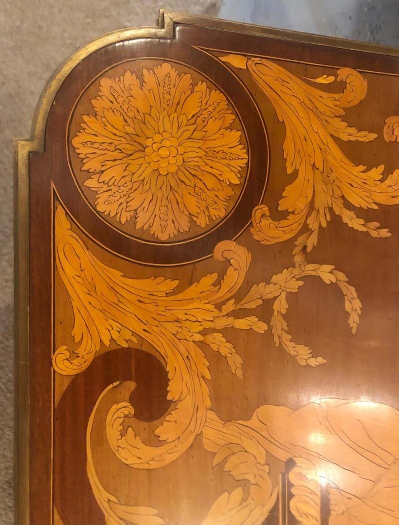 Table De Salon, Signed Francois Linke Centre Table Louis XV Style - 5