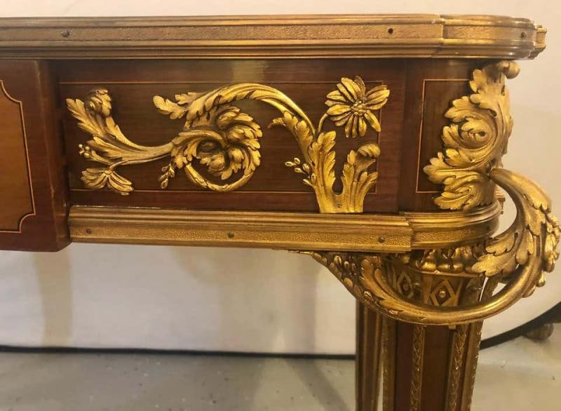 Table De Salon, Signed Francois Linke Centre Table Louis XV Style - 6