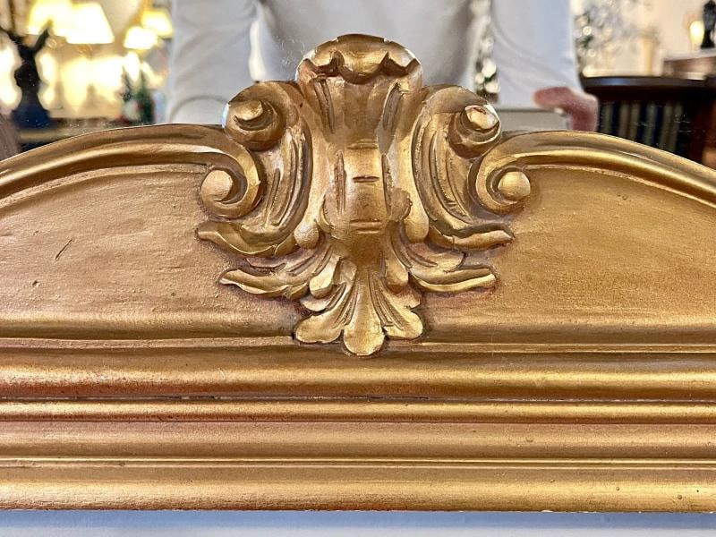 Giltwood over the Mantel Mirror, Wall or Console Mirror - 6