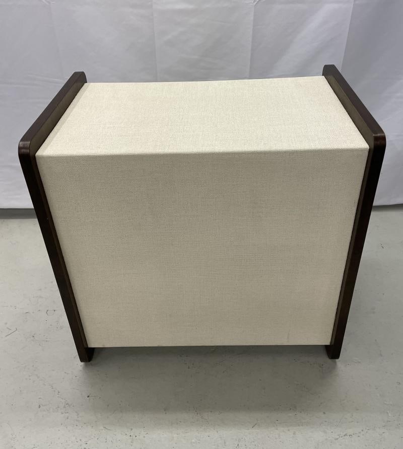 Pair of Modern Linen Chest, Nightstands, Dressers, Walnut, Custom American - 10